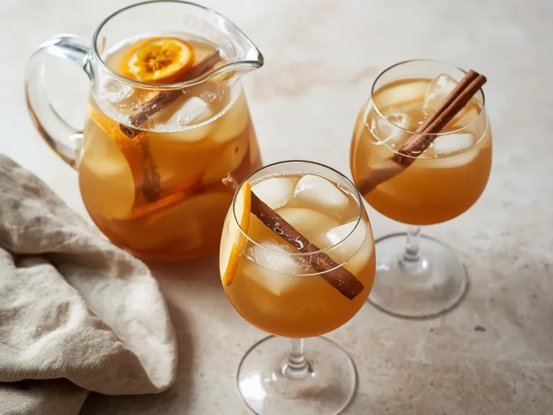 Apple cider sangria
