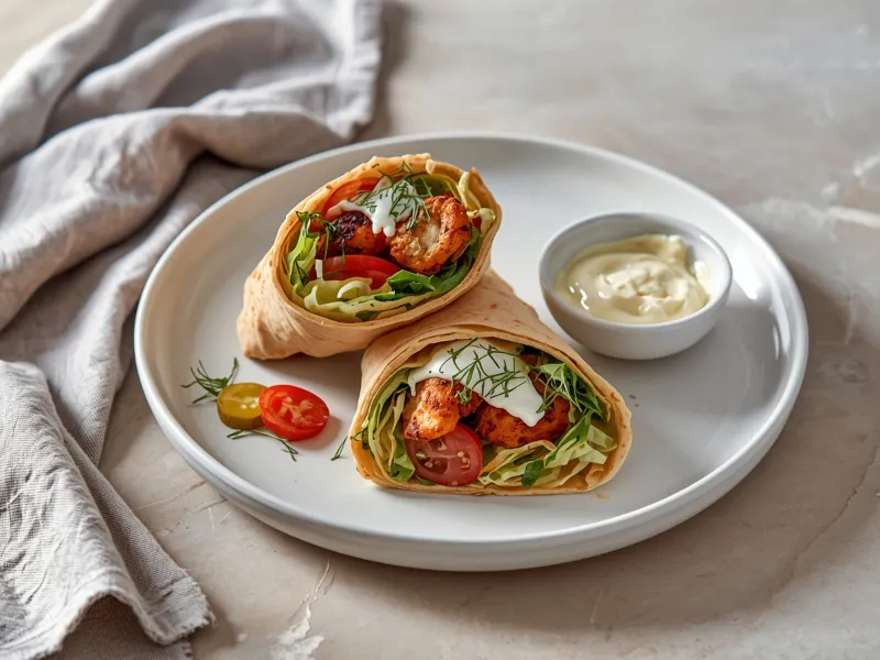 Chicken shawarma wraps
