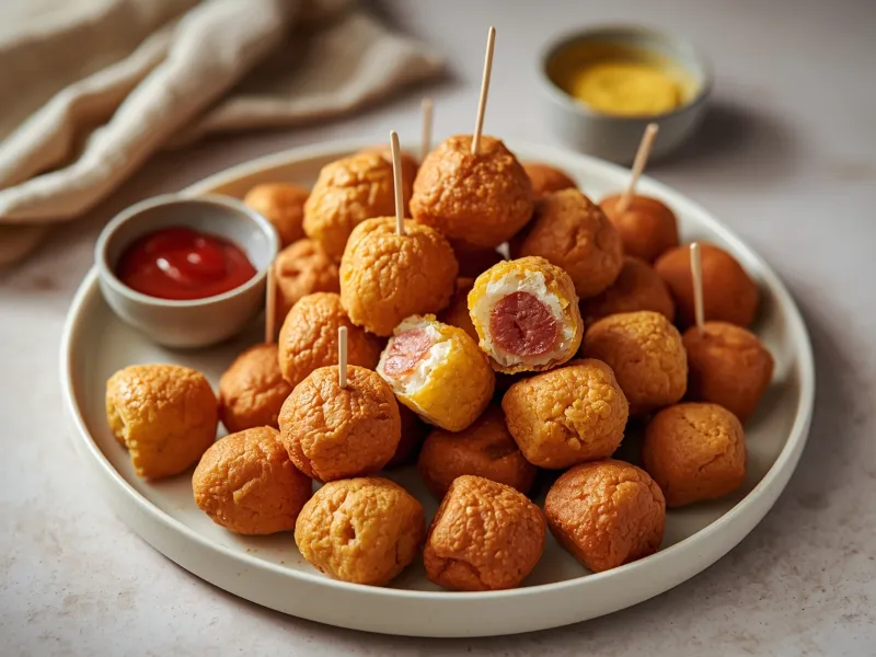 Corn dog bites