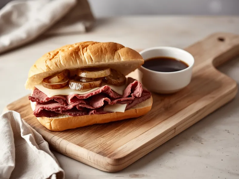 French dip sandwiches