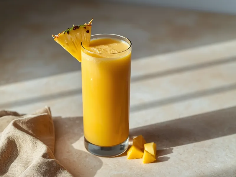 Mango pineapple smoothie