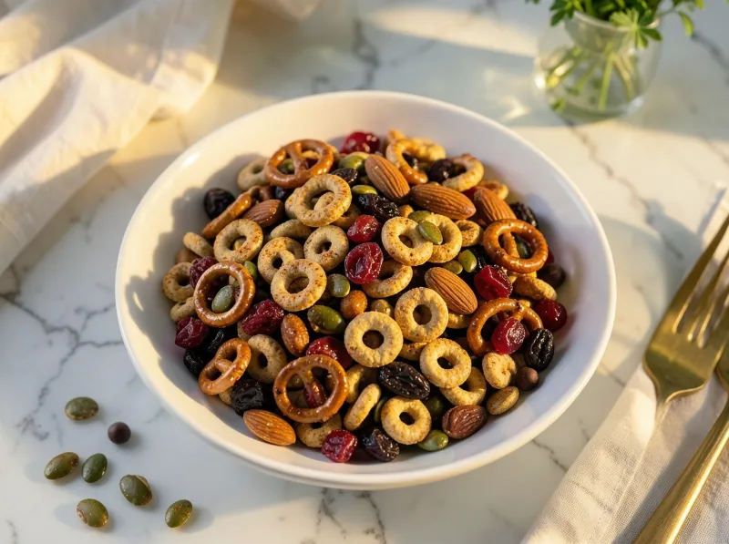 Maple cinnamon fall trail mix