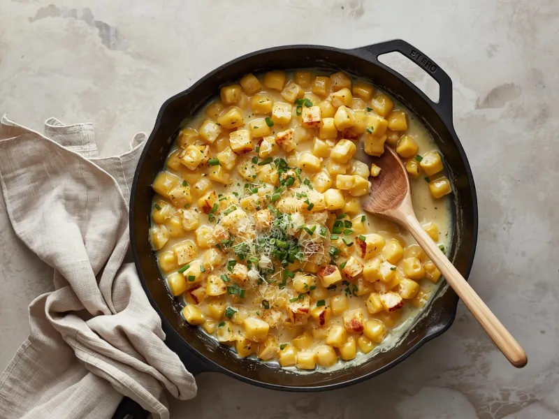 Parmesan creamed corn