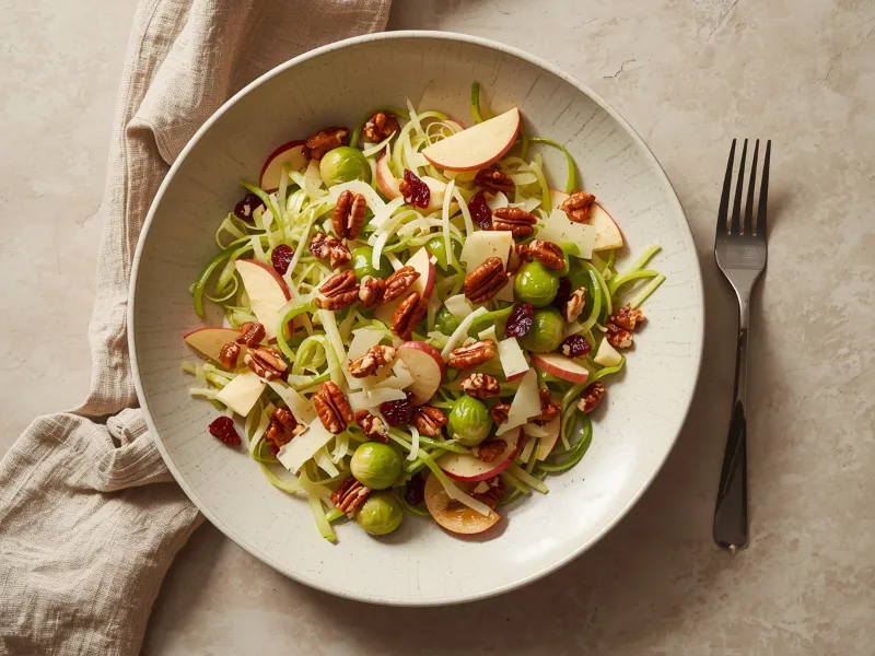Shaved Brussels sprouts salad