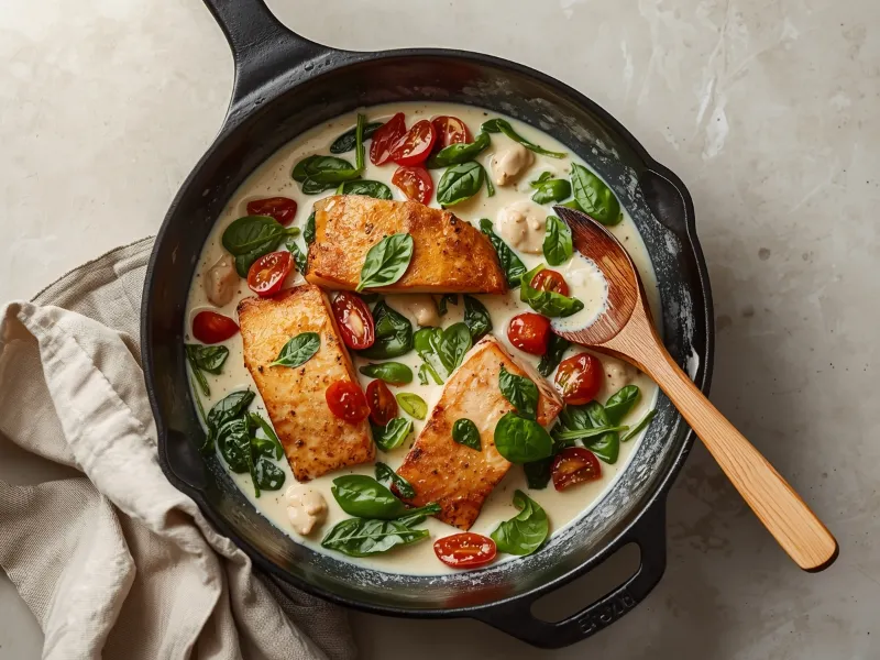 Creamy Tuscan salmon